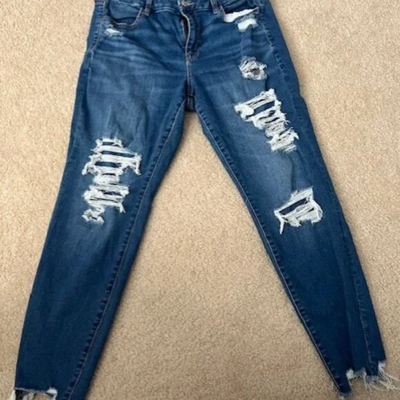 American Eagle Sz 12 EUC Curvy Hi-Rise - Picture 2 of 2